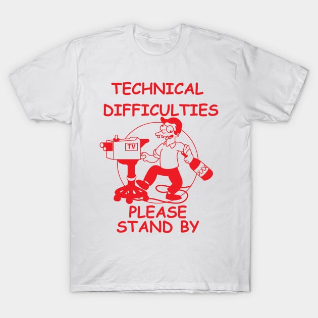 Technical Difficulties T-Shirt by Teesbyhugo